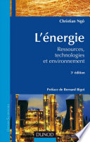 ˜L'œénergie : Ressources, technologies et environnement