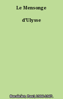 Le Mensonge d'Ulysse