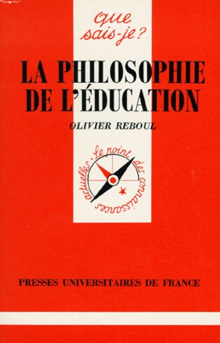 La philosophie de l'éducation