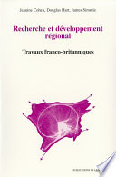 Recherche et développement régional : travaux franco-britanniques