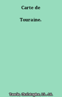 Carte de Touraine.